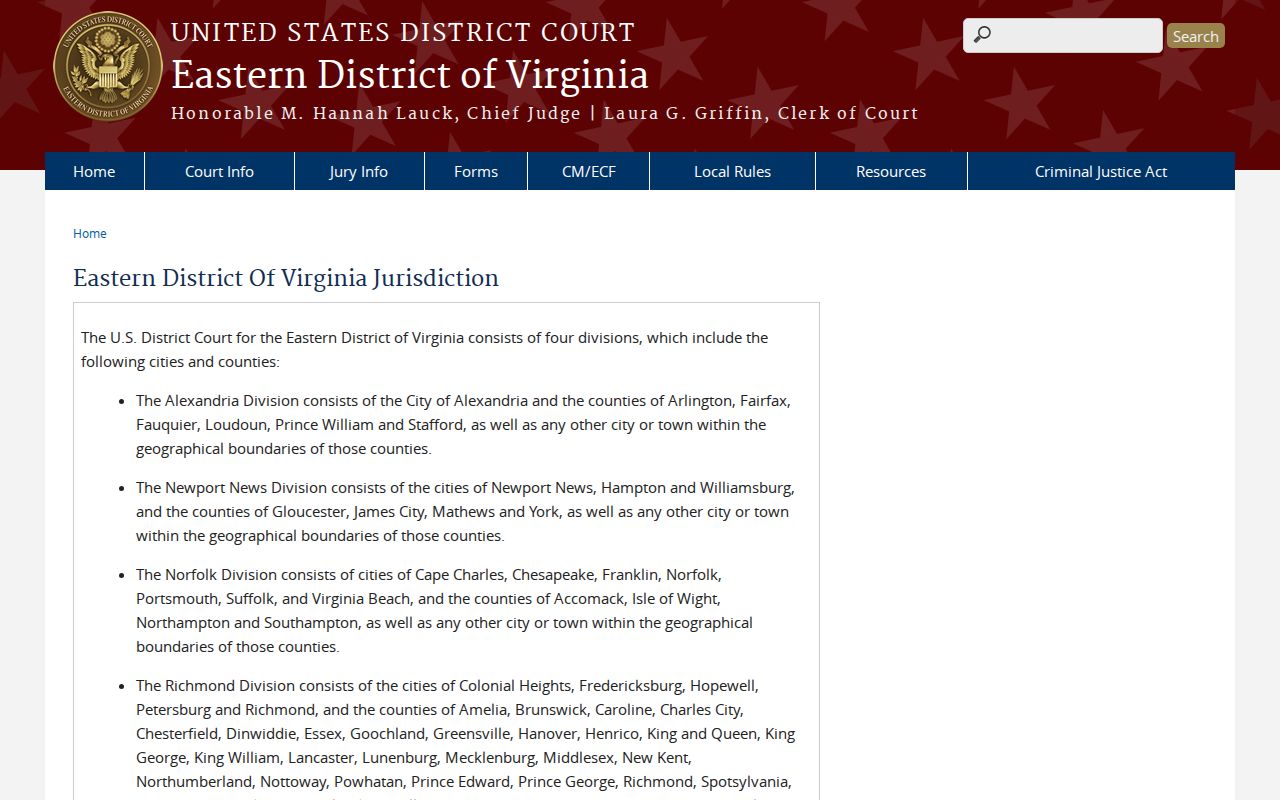 Nottoway County arrest warrant questions may involve the separate federal Richmond Division